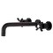 Kingston Brass Roman Tub Faucet, Oil Rubbed Bronze, Wall Mount KS8025BEX - alternate 1